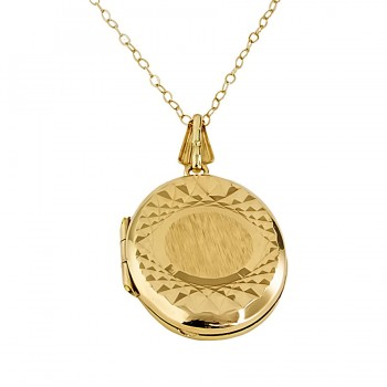 9ct Gold 3.5g 16 inch Locket with Chain